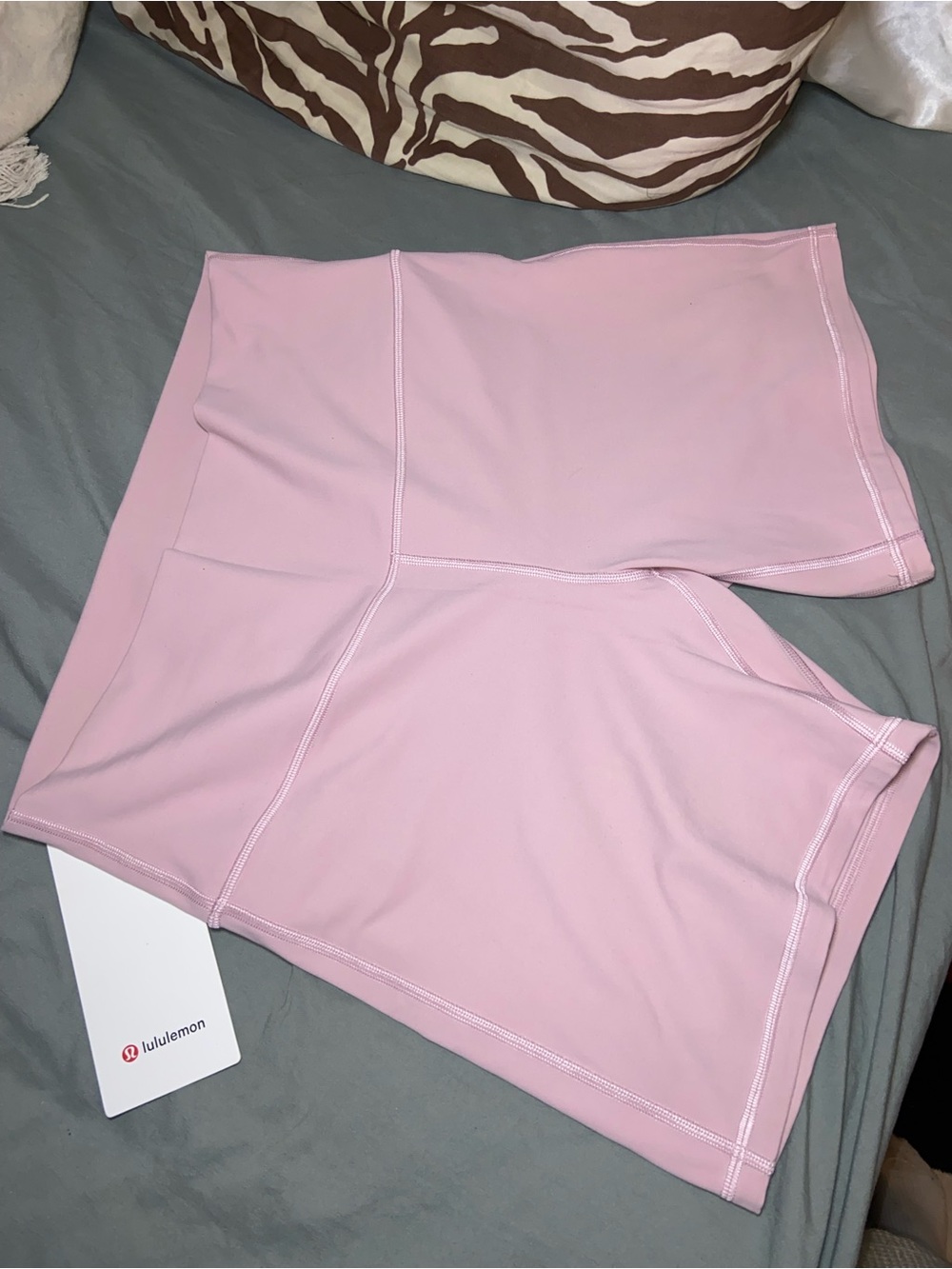 lululemon athletica Light Pink High-Rise Bike Shorts